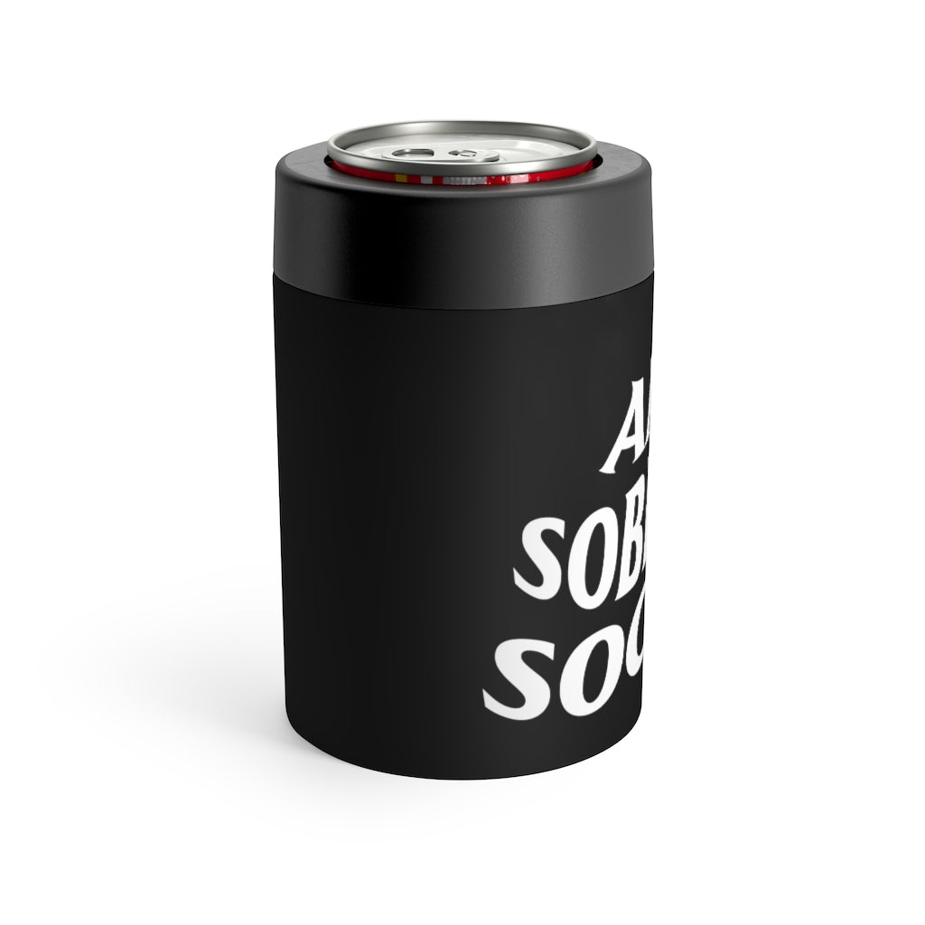 Anti Sobriety Society Can Cooler (Black)