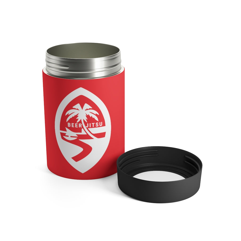 BEER-JITSU GU Seal Can Cooler (Red)