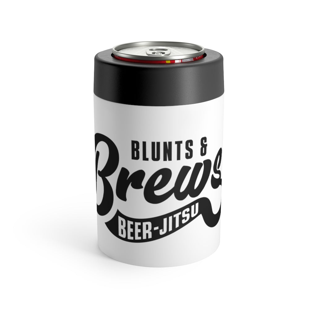 Blunts & Brews Can Cooler (White)