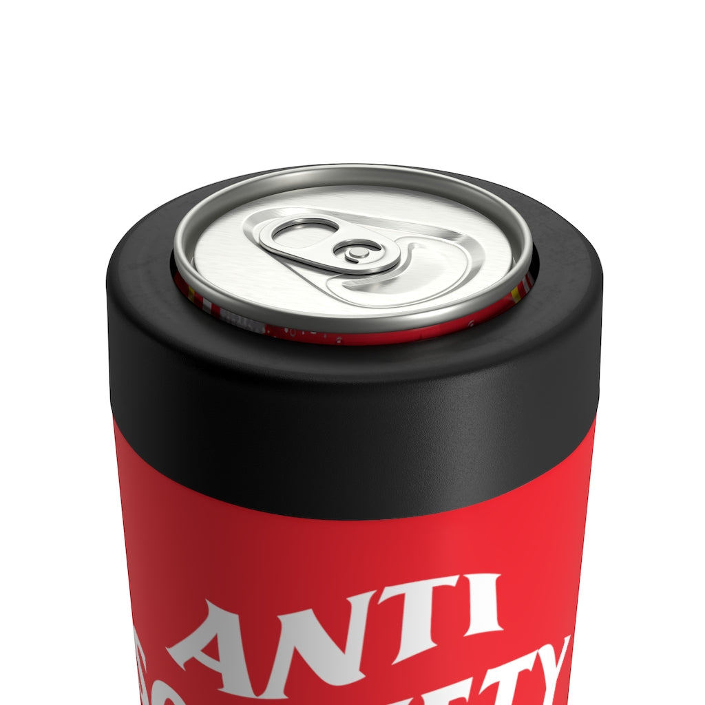 Anti Sobriety Society Can Cooler (Red)