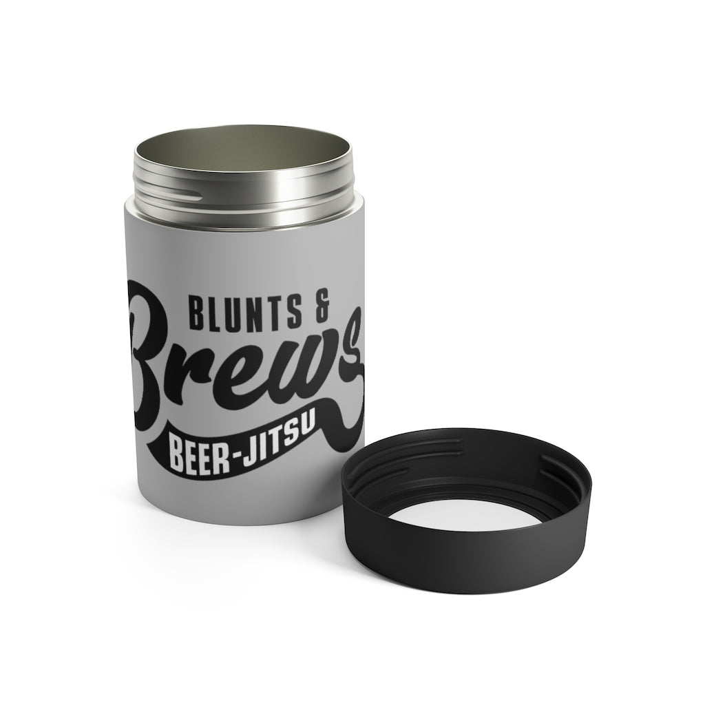 Blunts & Brews Can Cooler (Gray)