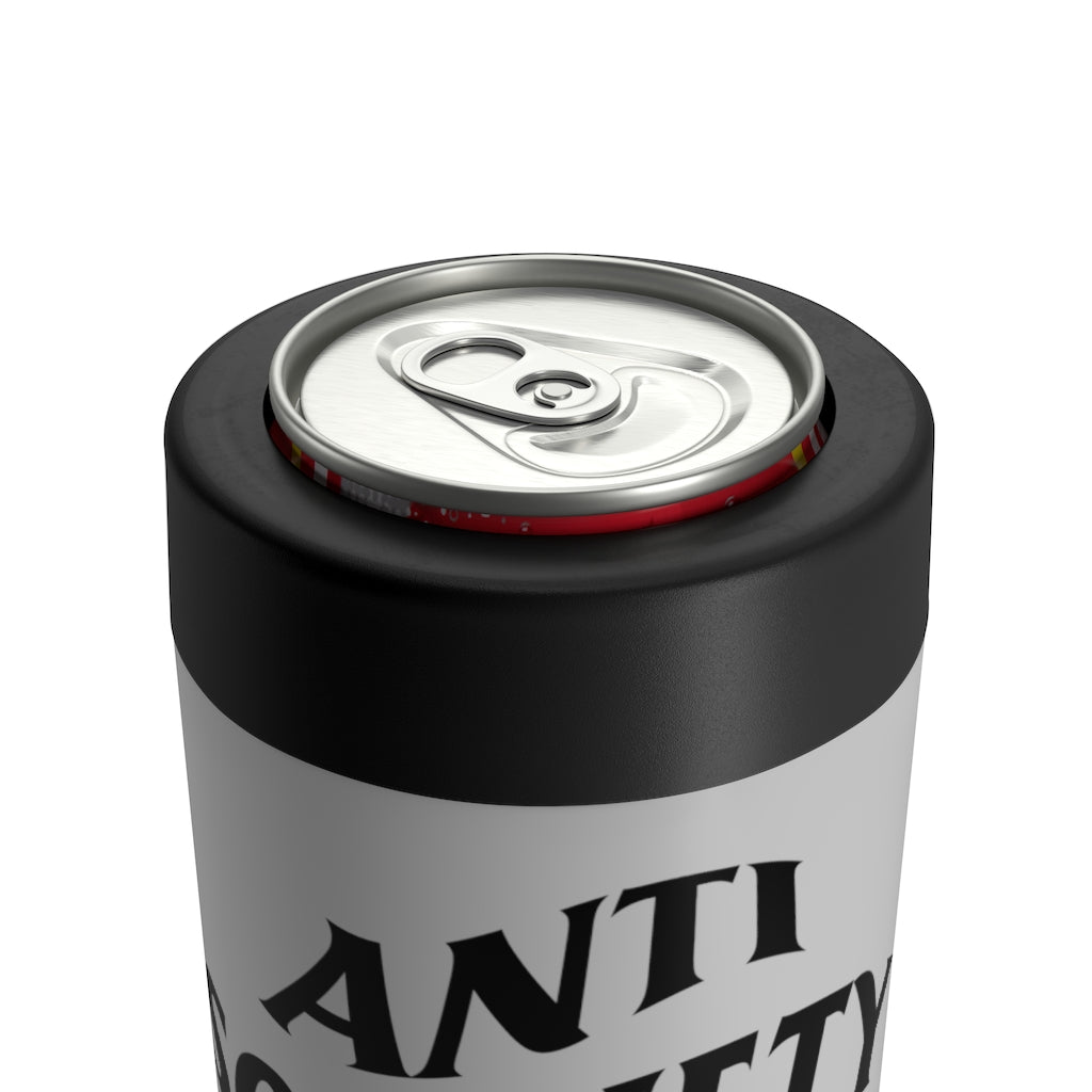 Anti Sobriety Society Can Cooler (Gray)