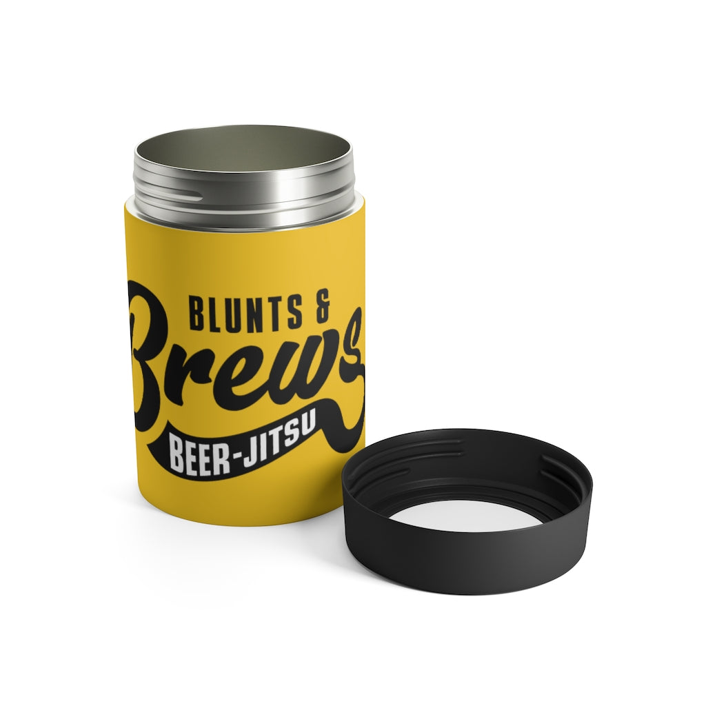 Blunts & Brews Can Cooler (Yellow)