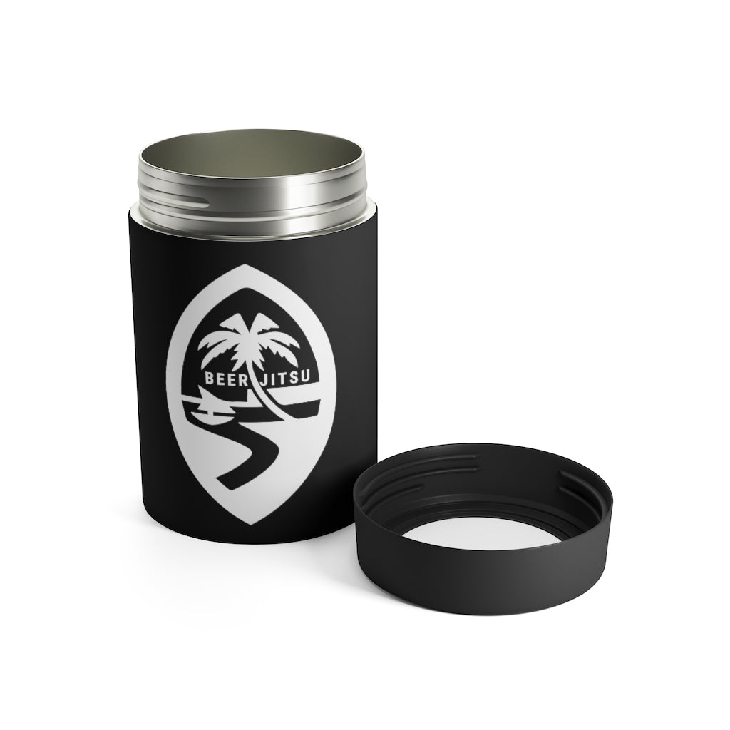 BEER-JITSU GU Seal Can Cooler (Black)