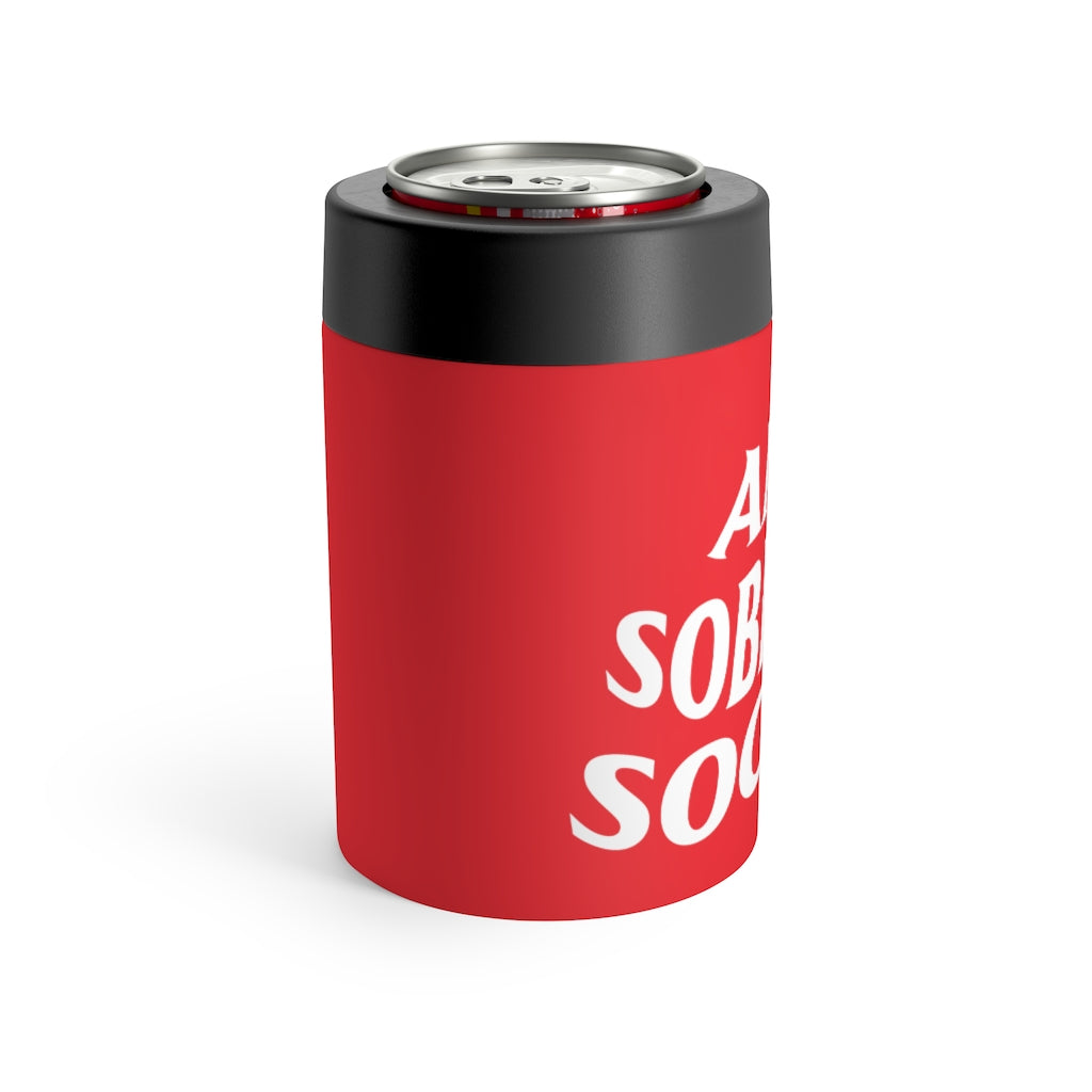 Anti Sobriety Society Can Cooler (Red)