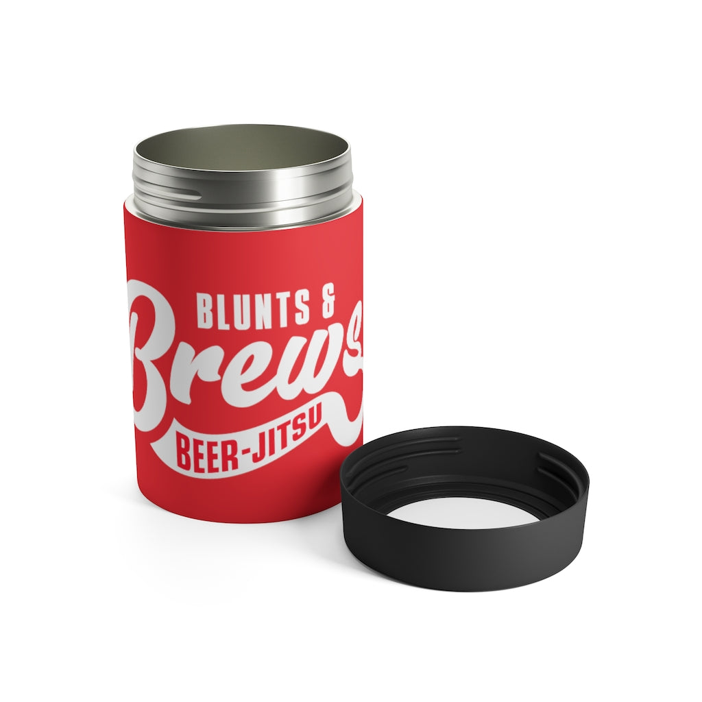 Blunts & Brews Can Cooler (Red)