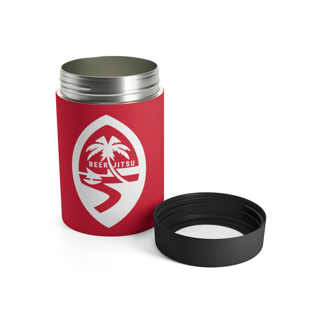 BEER-JITSU GU Seal Can Cooler (Red)