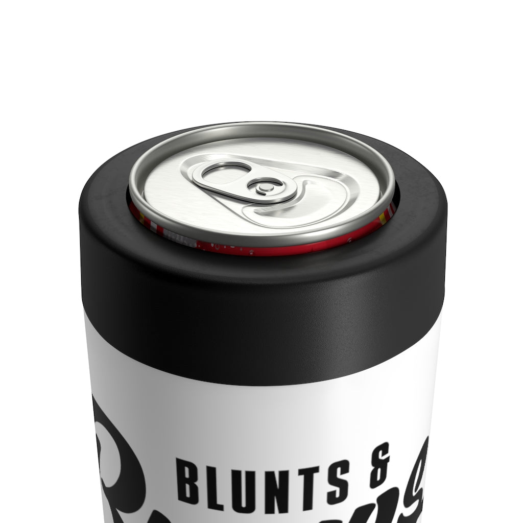 Blunts & Brews Can Cooler (White)