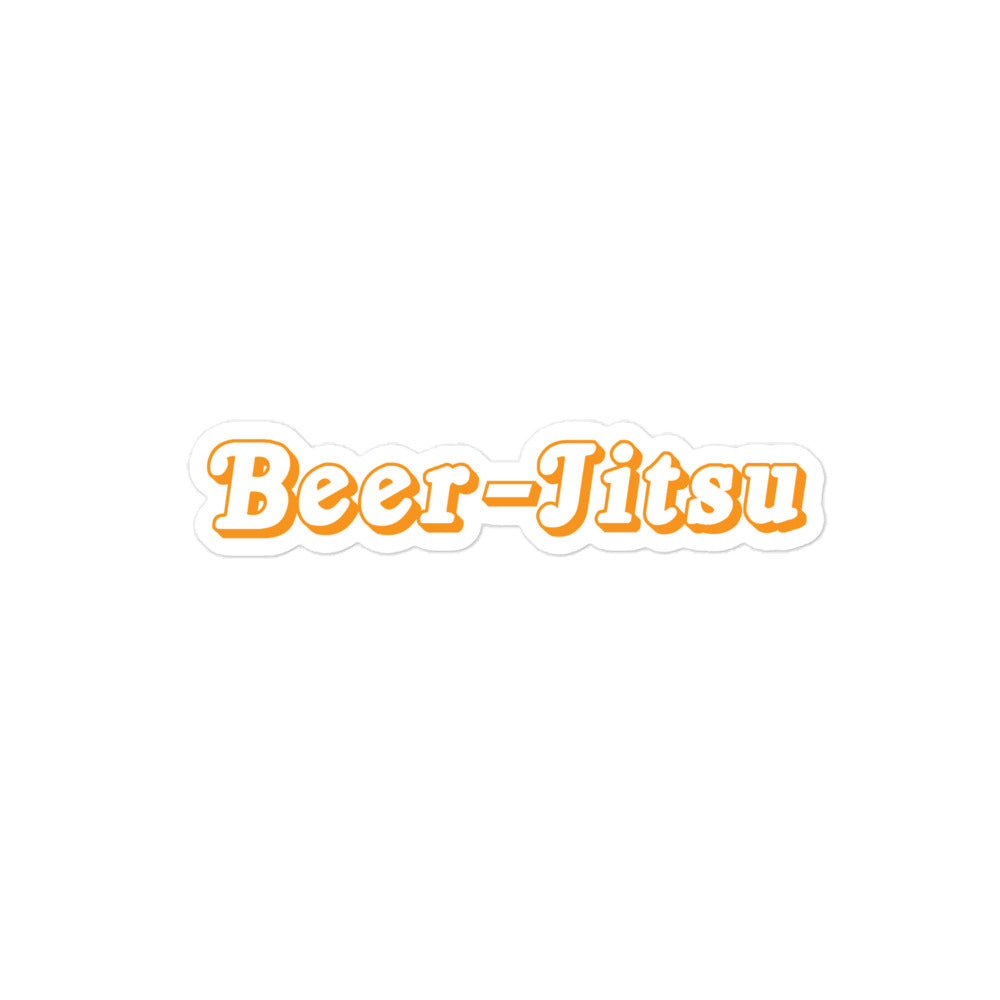 Beer-Jitsu Retro stickers