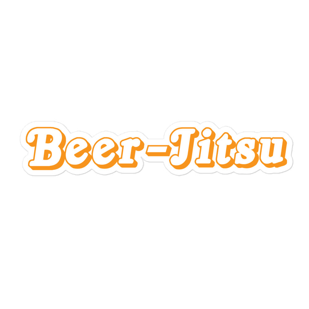 Beer-Jitsu Retro stickers