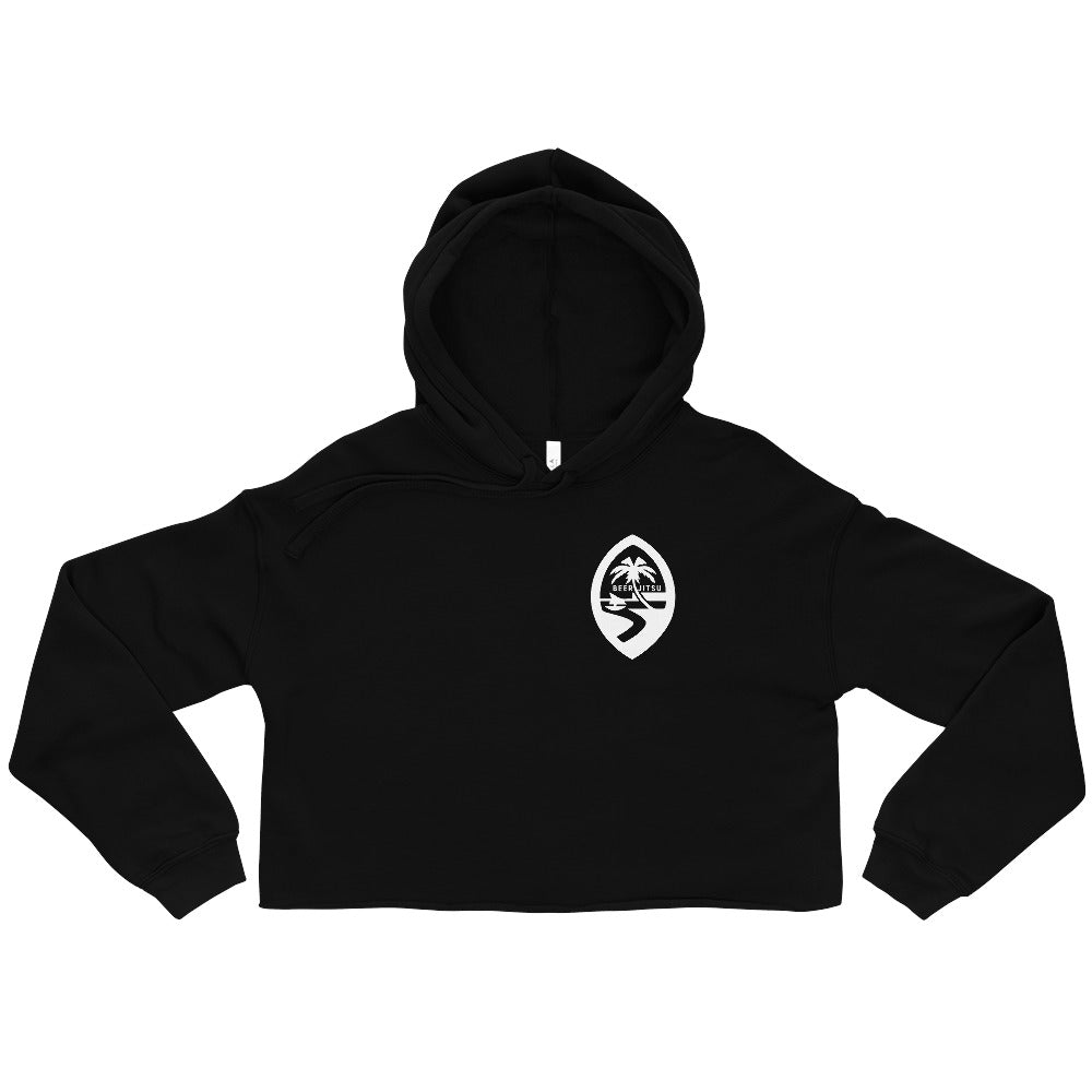 BEER-JITSU GUAM Seal Crop Hoodie