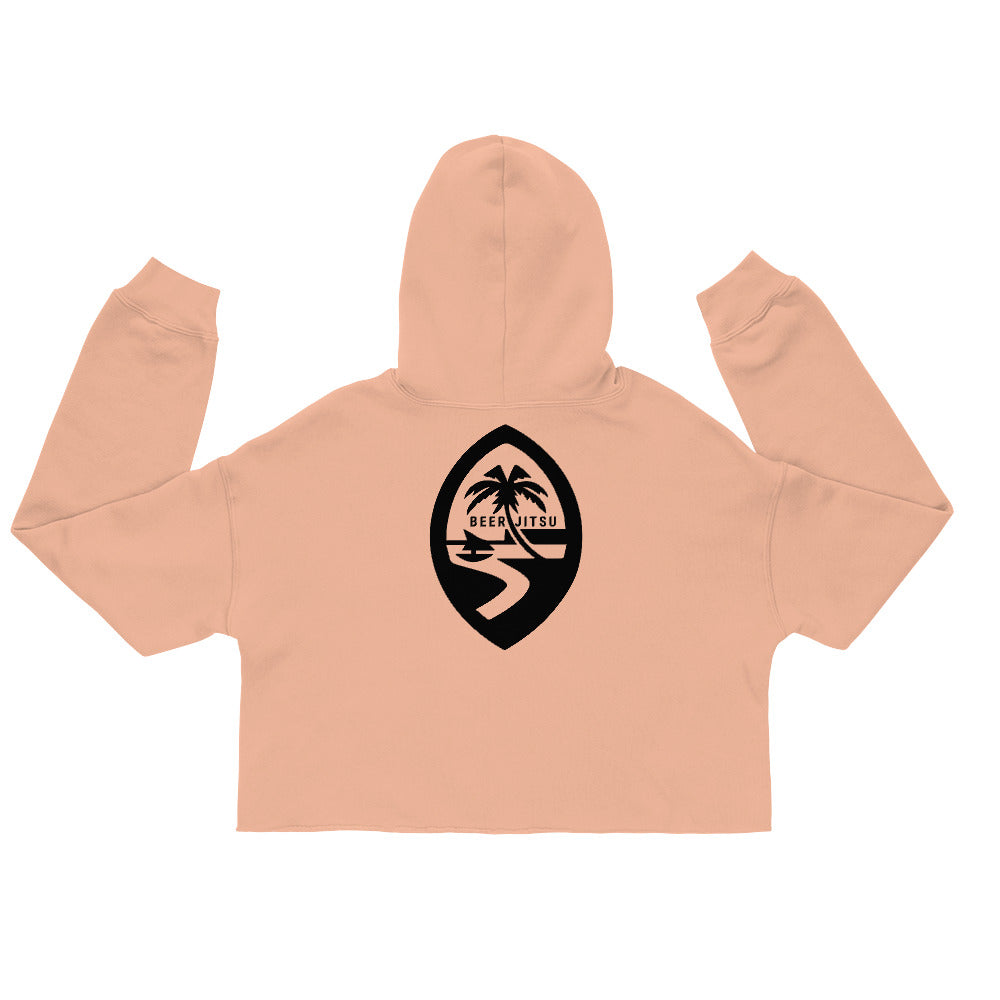 BEER-JITSU GUAM Seal Crop Hoodie